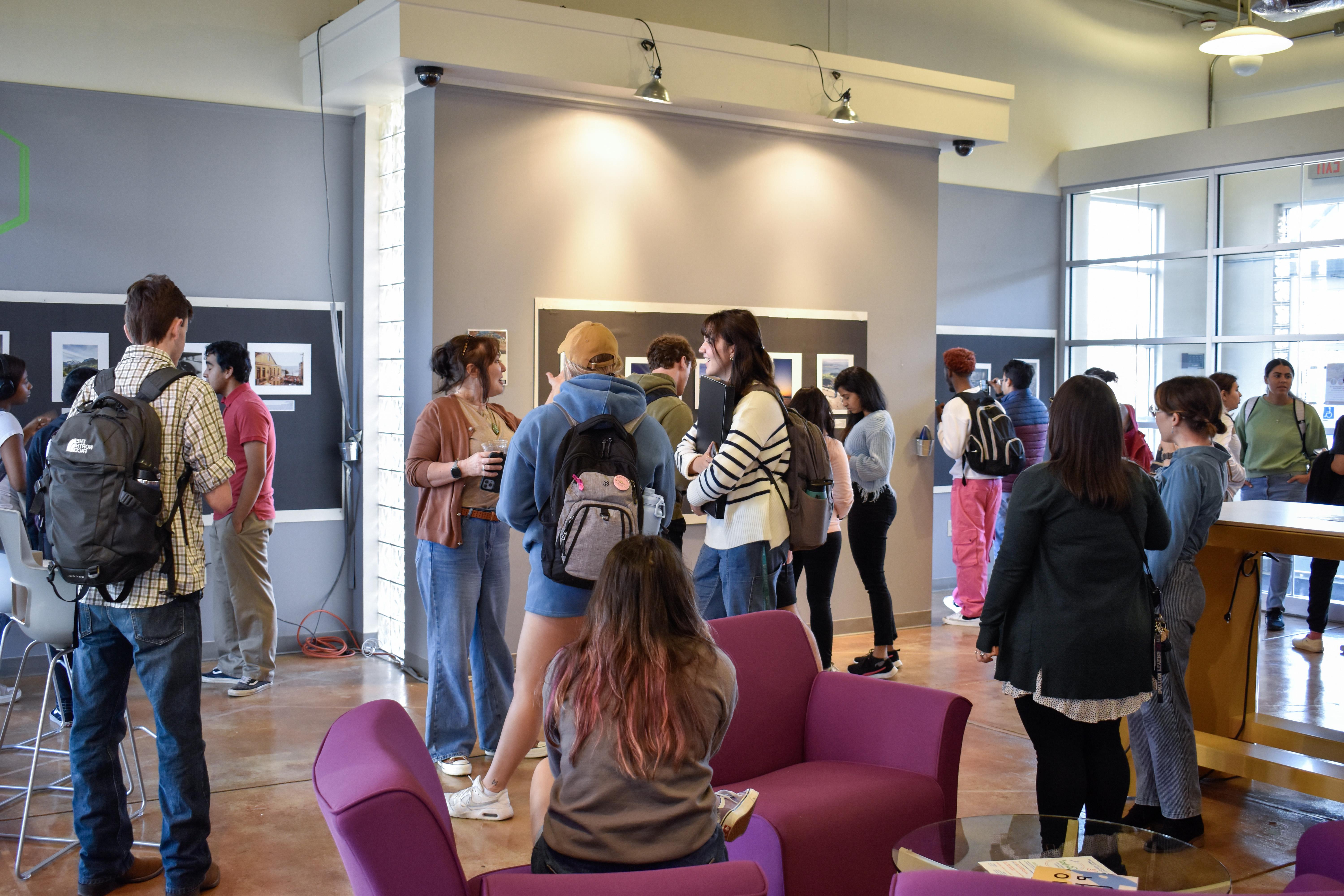 Students at the Citizens of the World reception